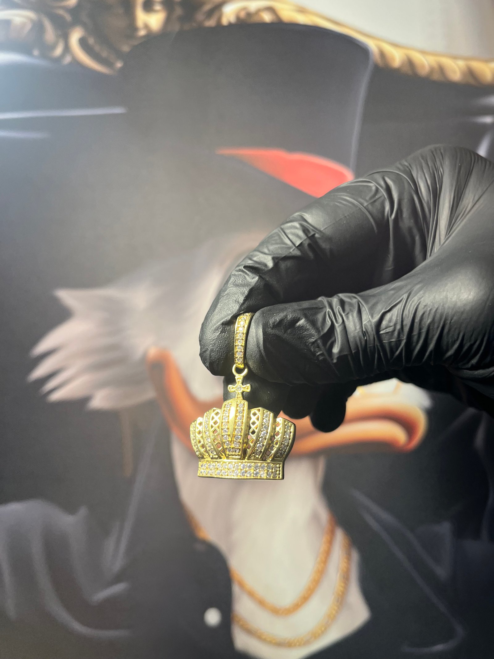 Pingente Coroa cravejada (M)