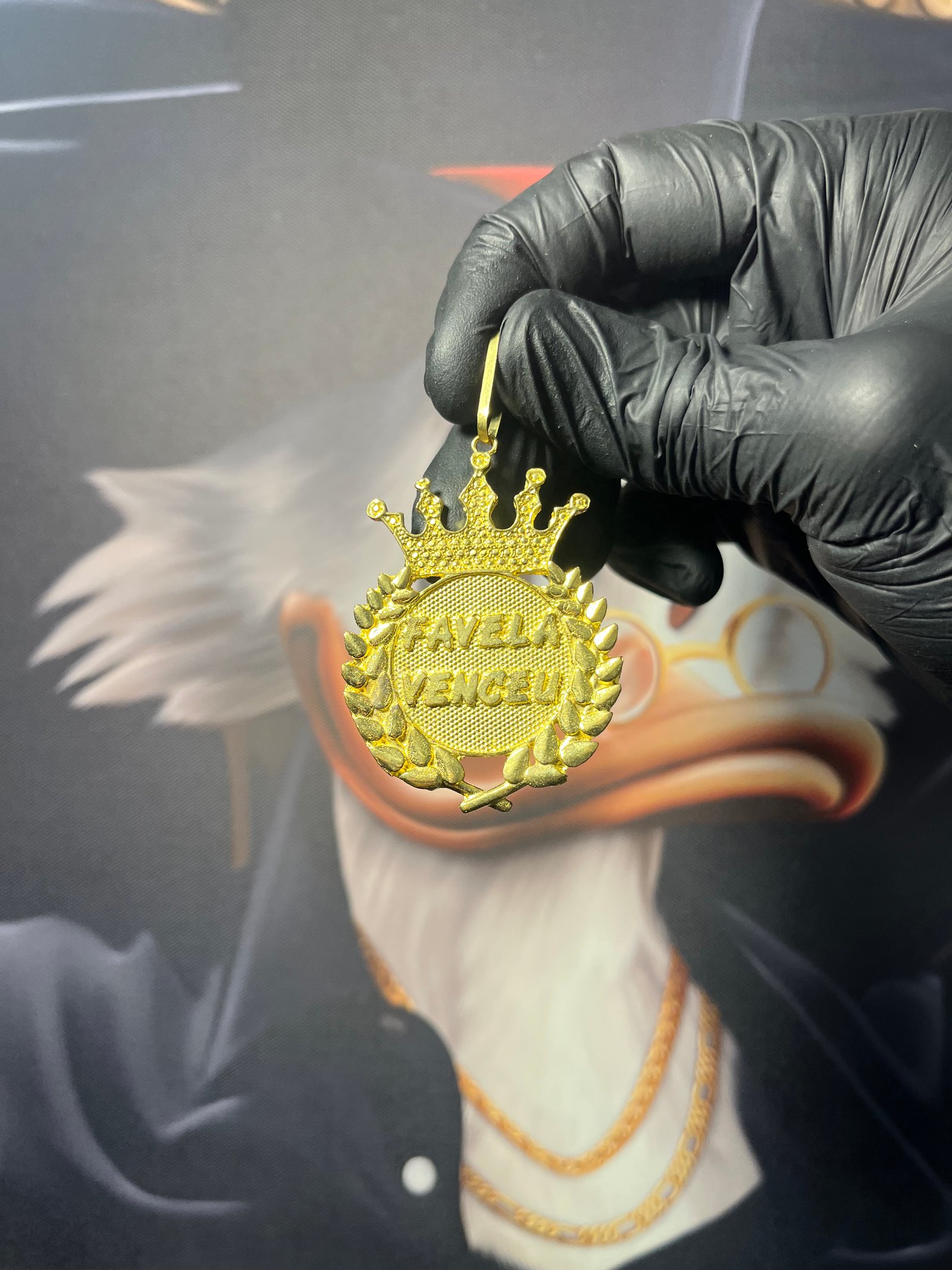 Pingente Favela Venceu redondo (M)