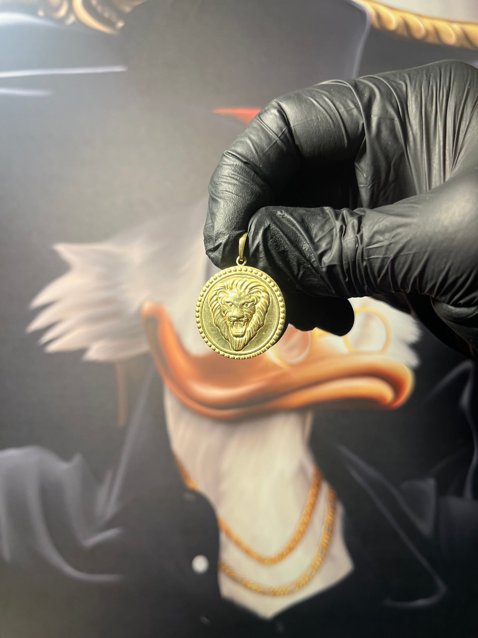 Pingente Leão redondo (P)