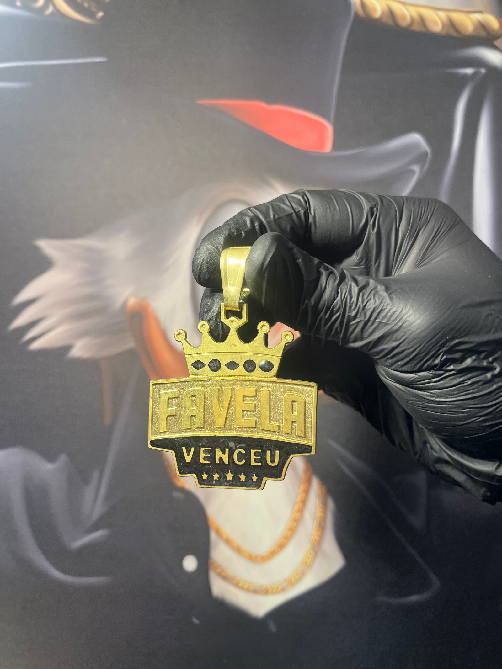 Pingente Favela Venceu Placa (G)