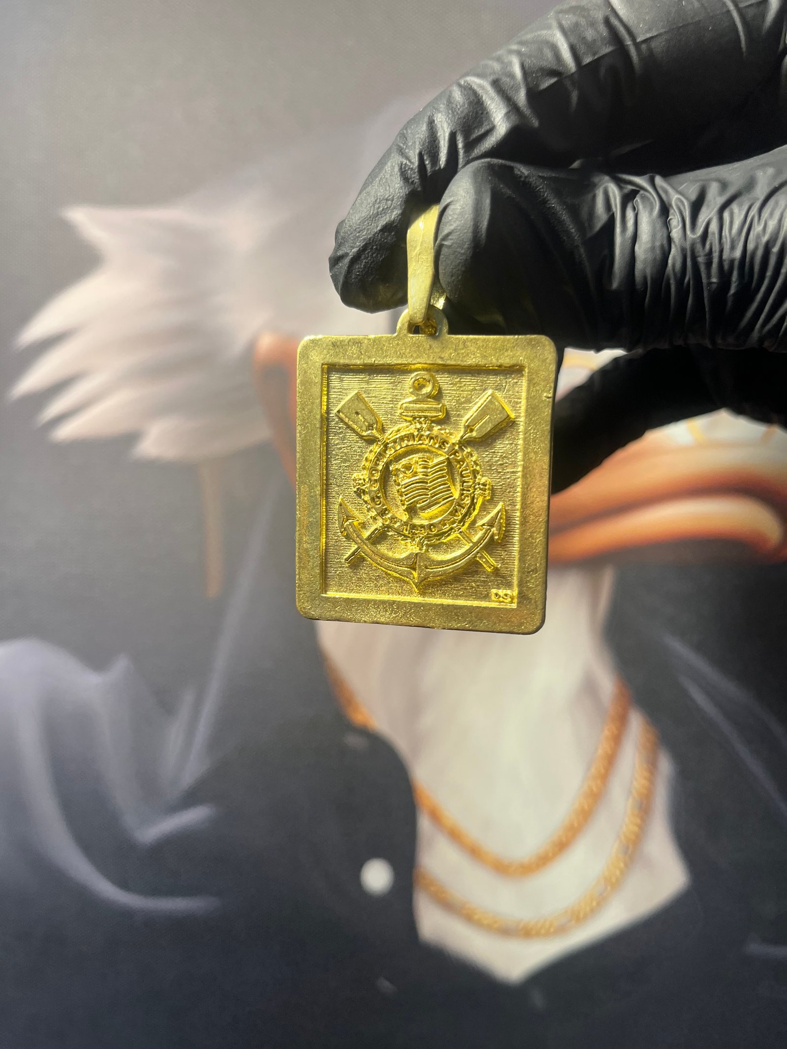 Pingente Corinthians placa 