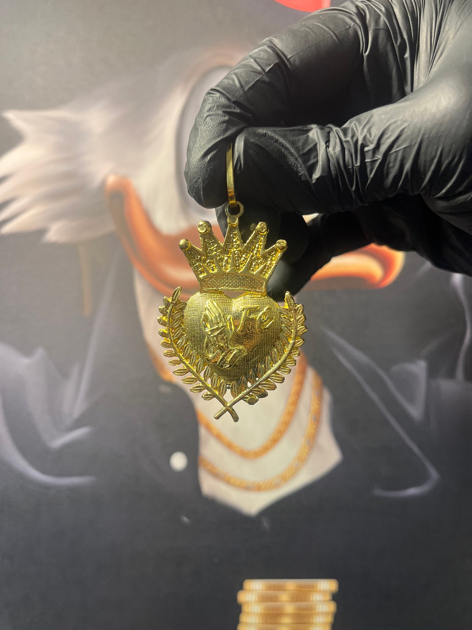 Pingente Coração Fé (M)