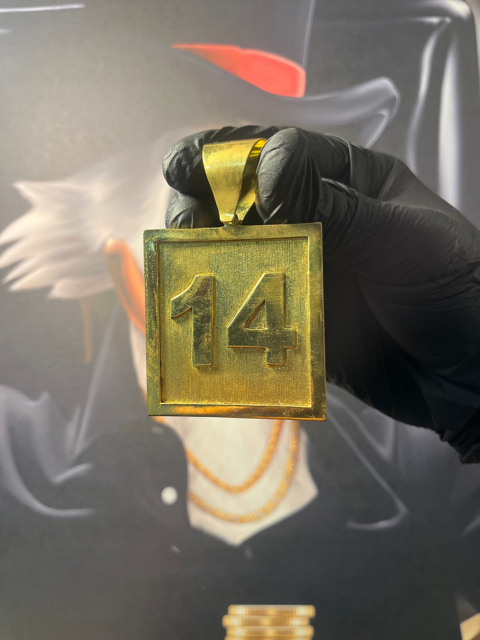 Pingente da 14 Placa ( M)