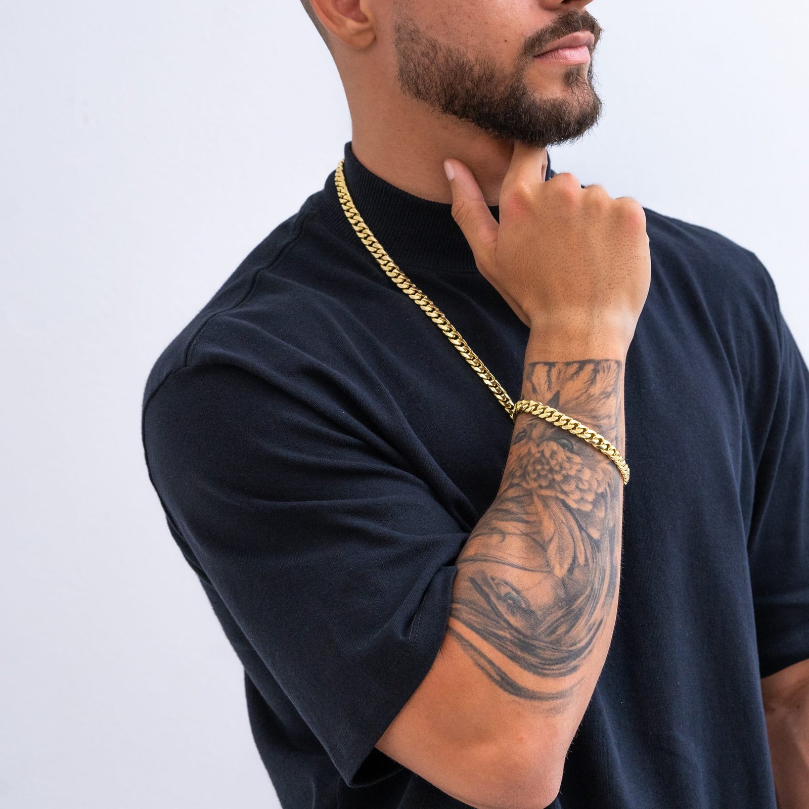 Corrente elo cubano 9mm