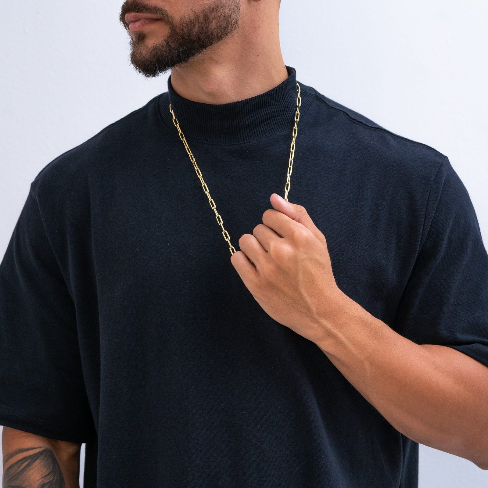 Corrente tijolinho de Quina 5mm