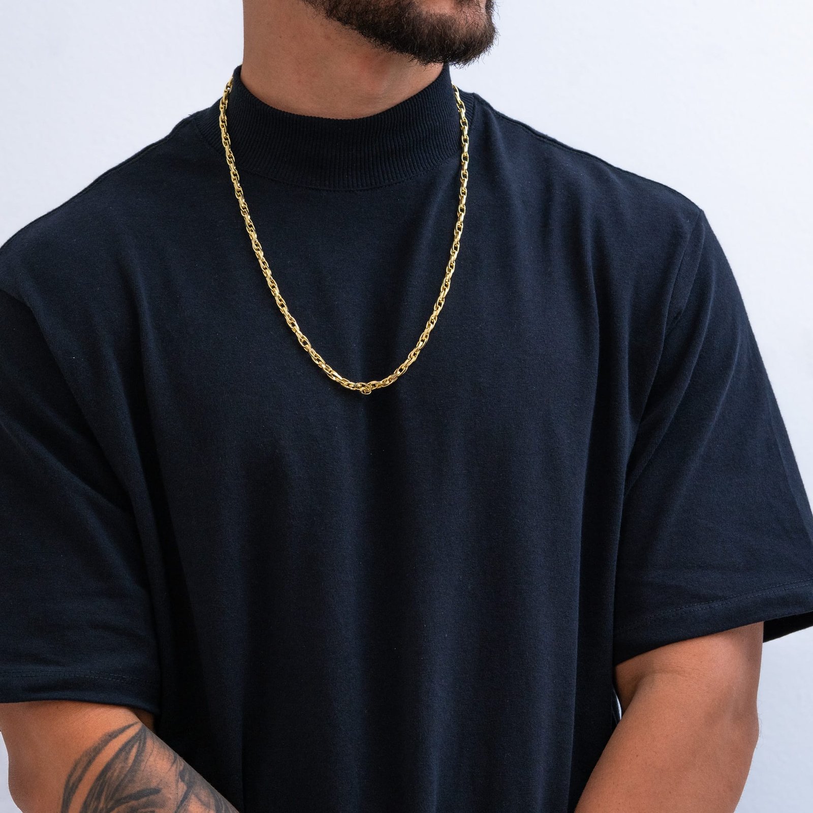 Corrente tijolinho Dupla 5mm