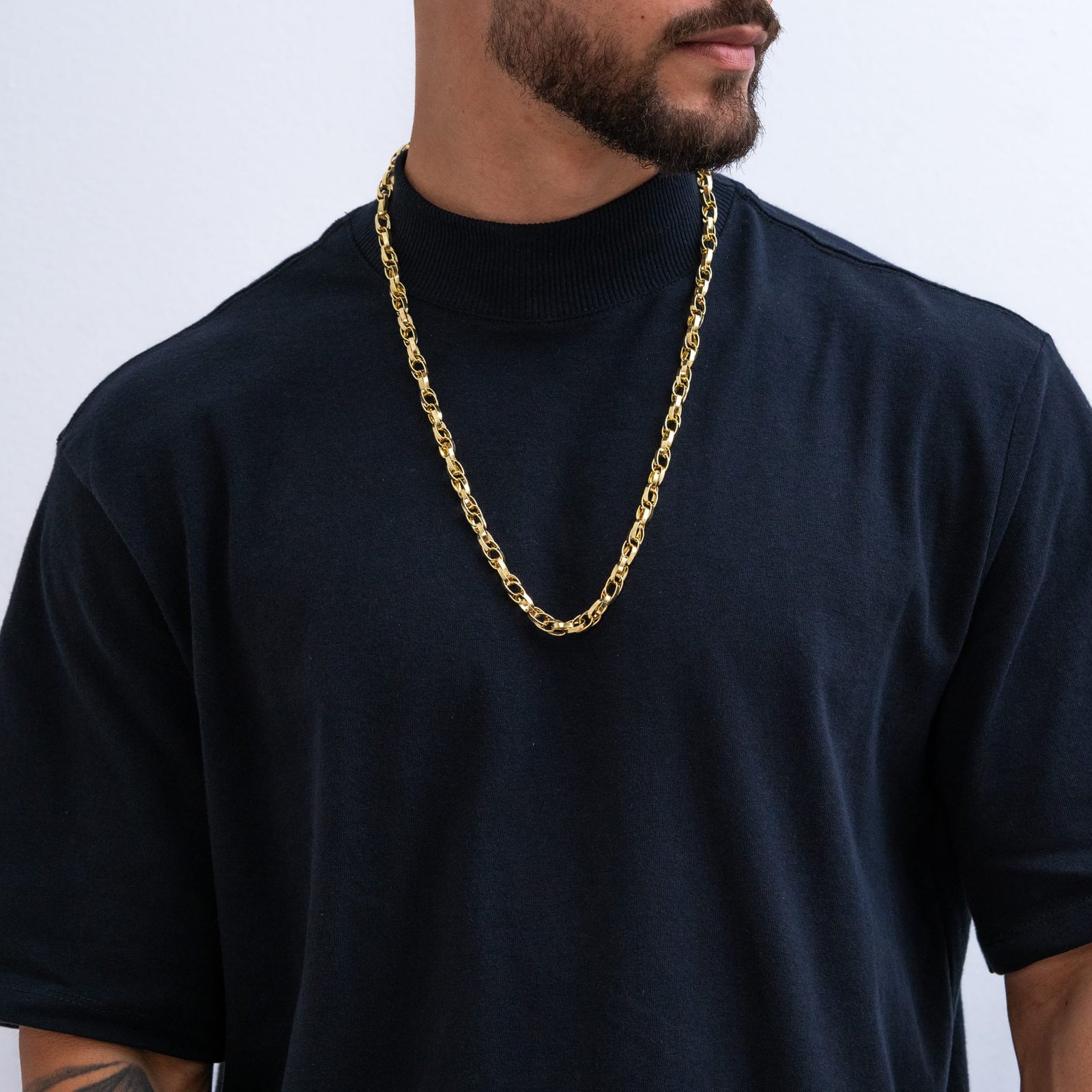 Corrente tijolinho Dupla 7mm